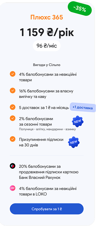Мокап річної підписки з ключовими перевагами